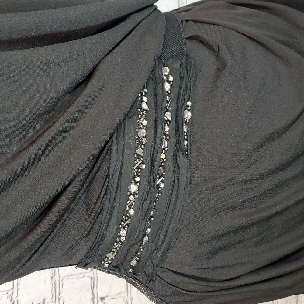 MM Couture by Miss Me Black One-Shoulder Dress Size M - Picture 3 of 11
